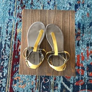 Michael Antonio Yellow Strappy Sandals!